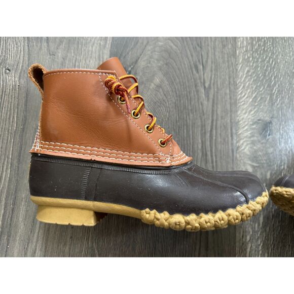 L.L. Bean Duck Boot 6" Ankle Women's 7 Leather Shoe Nearly New Cond. Worn ONCE! - Picture 8 of 9